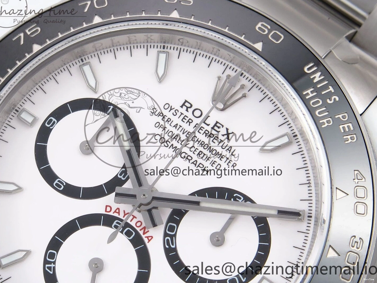 MiroTime 0427 Fashionable Daytona 126500 APF 1:1 Best Edition 904L Steel White Dial on SS Oyster Bracelet DD 1113